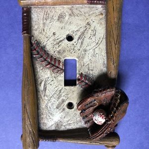 Baseball switch plate